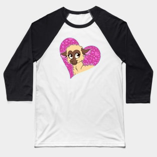 Sweet Sheep - Valentine's Day (Pink Sugar, Close-up) Baseball T-Shirt